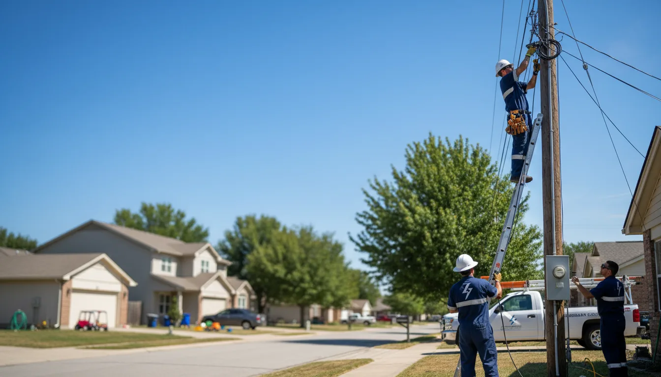 Residential electrician providing installation services in Aulander, NC